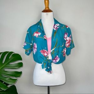 •Islander• Vintage Floral Button up